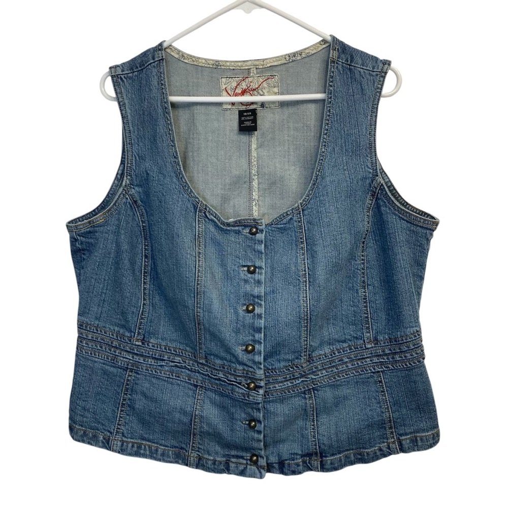 Vintage Blue Denim Vest